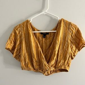 Crop top and pant set.